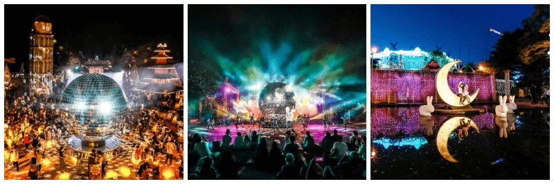 서울랜드 불빛축제 루나파크 사진 3개