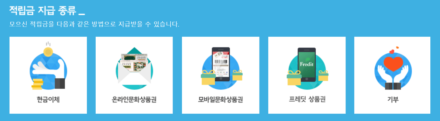 패널파워 적립금 지급 종류