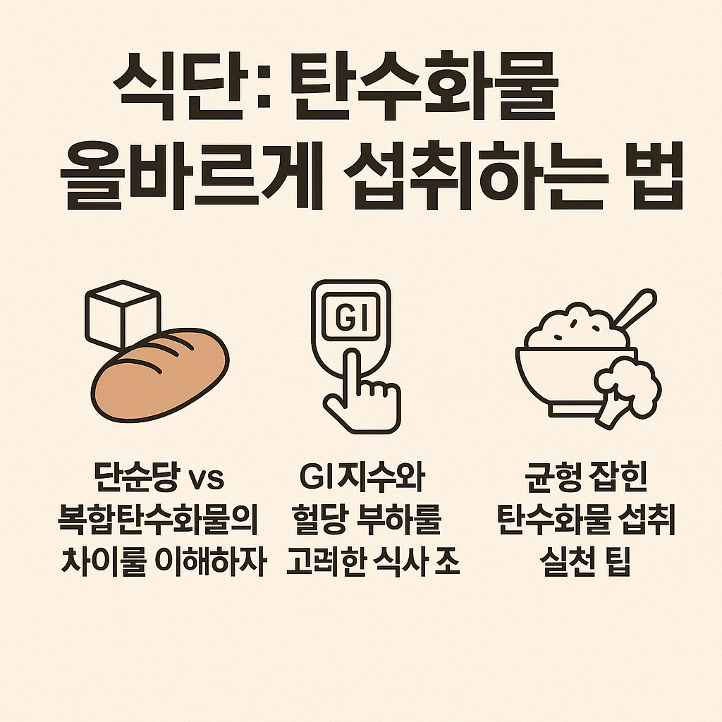 식단:탄수화물 올바르게 섭취하는 법