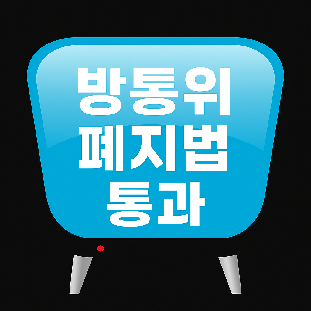 방통위 폐지법 통과