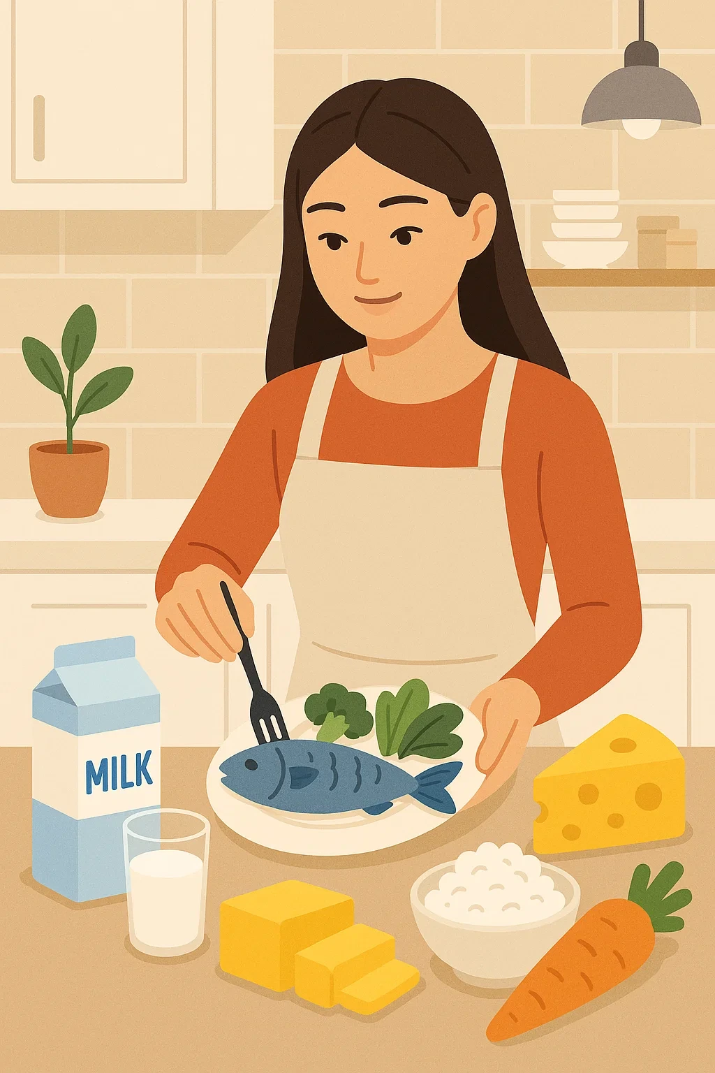 여성 골다골증 칼슘과 비타민D