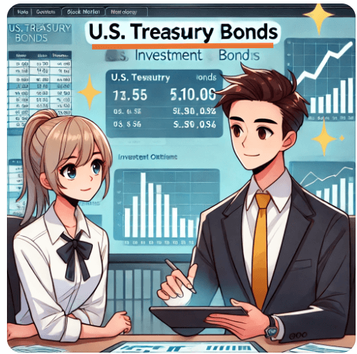 미국 국채 상담하는 그림