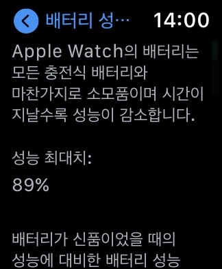 애플워치 배터리 성능