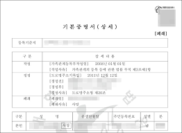 기본증명서 인터넷 발급 방법