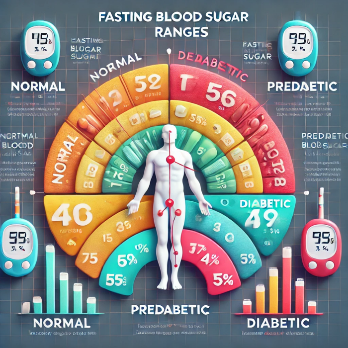 공복혈당 정상&amp;#44; 전단계&amp;#44; 당뇨 기준을 비교한 표.