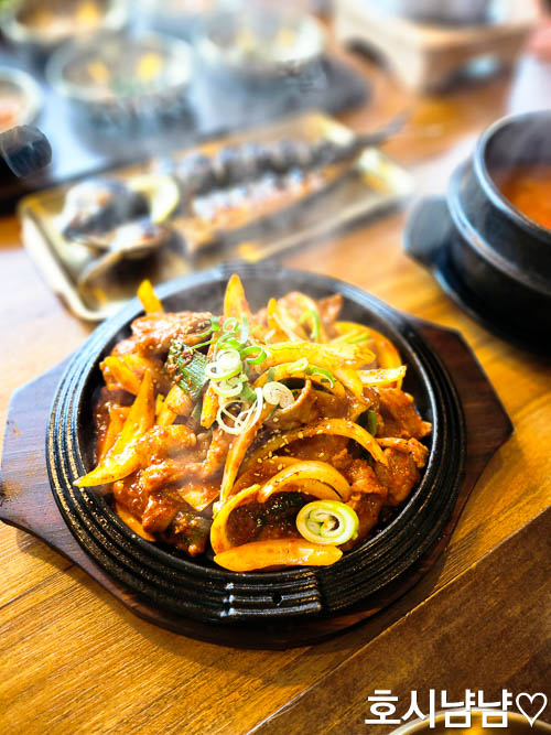 하남미사 팔당본점 밥상천하 직화 불맛이 살아있는 제육볶음