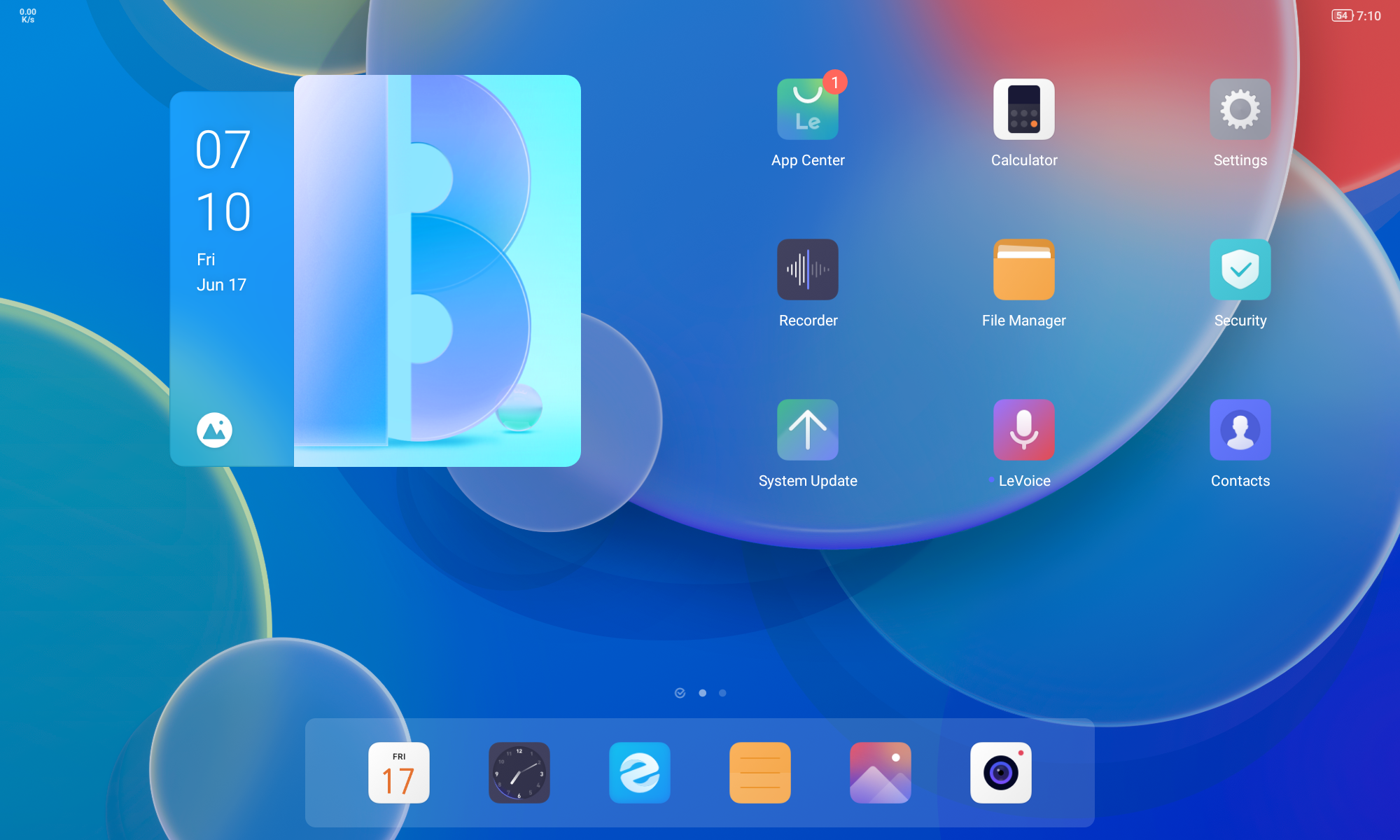 처음 세팅을 영어로 해놨기 때문에.. 기본언어가 영어로 세팅되어 있는 상태의 p12 부팅후 첫화면 입니다.