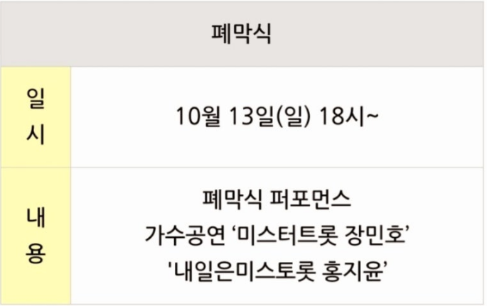 2024년 청도반시축제 출연가수