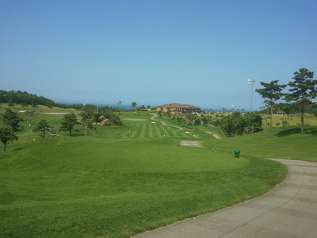 골프장 길에서 한장