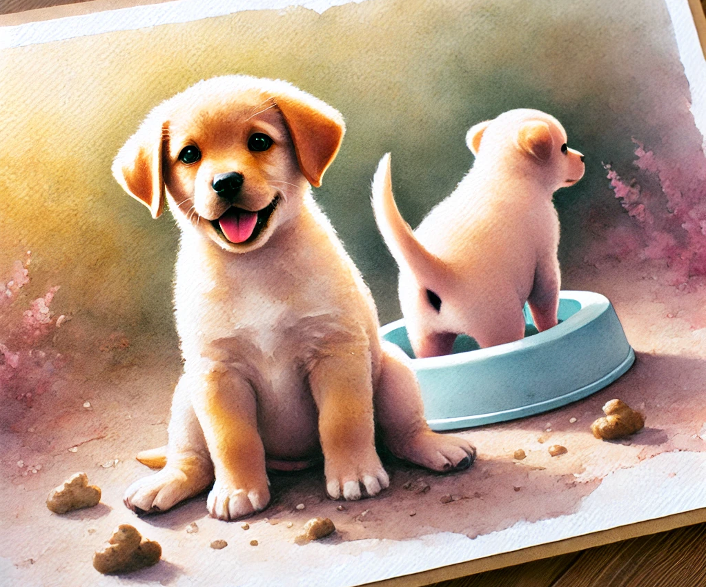 강아지 배변훈련에 관한 이미지