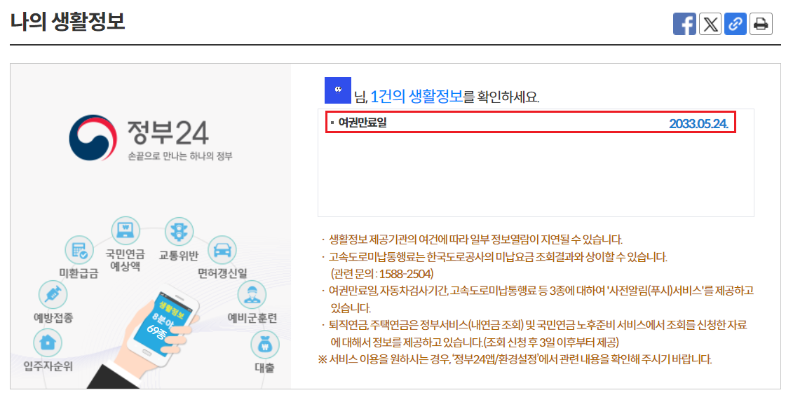 여권 유효기간 확인 방법