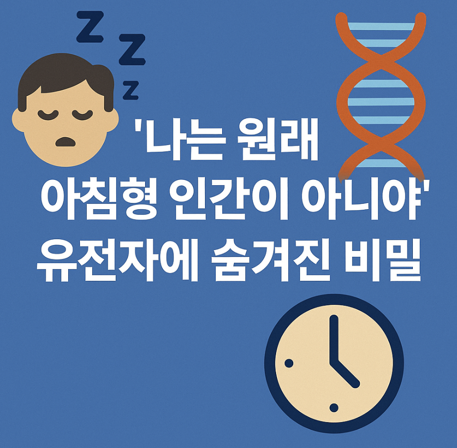 "나는 원래 아침형 인간이 아니야" 유전자에 숨겨진 비밀