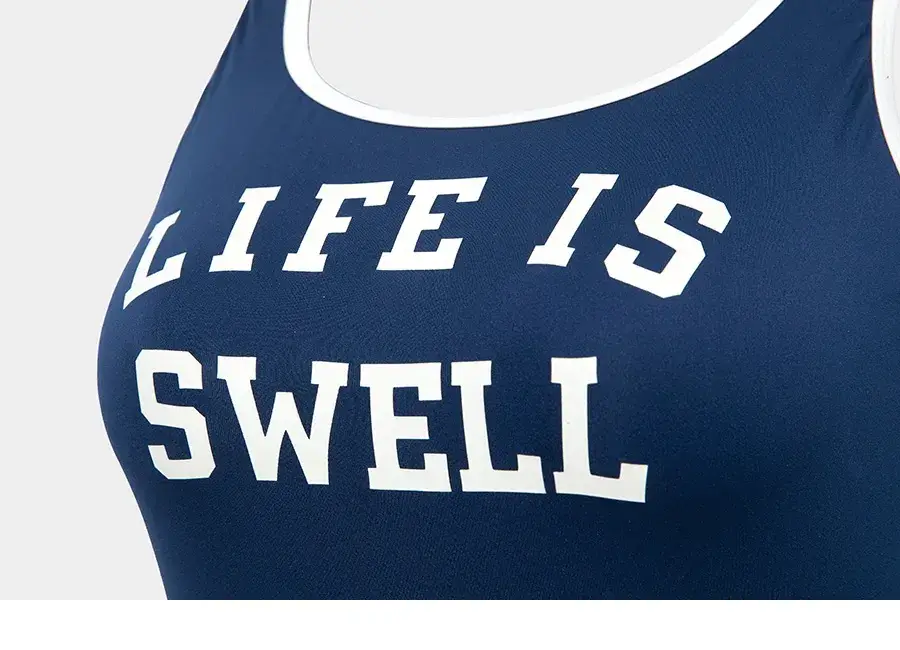 배럴 여자 수영복 노티컬 레터링 원피스 사이즈표