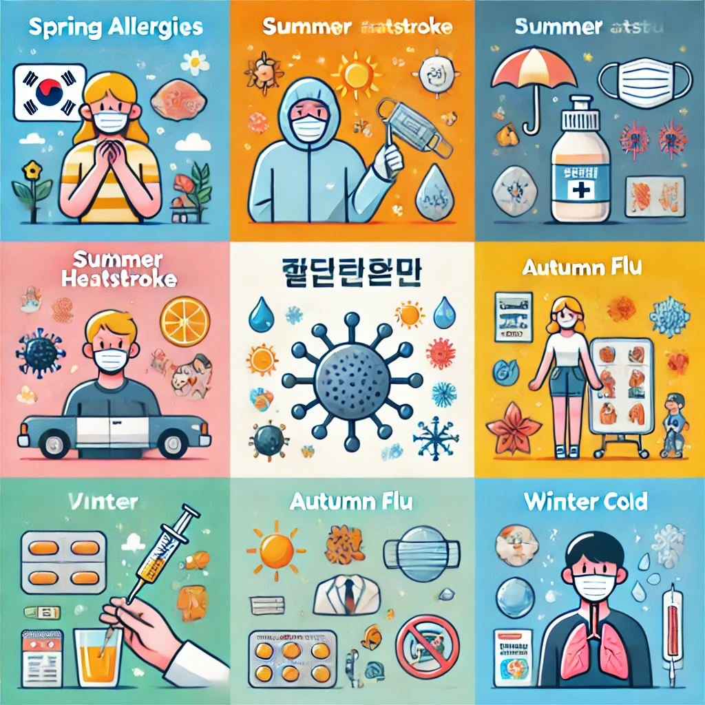 계절성 질병 정보 및 예방 방법