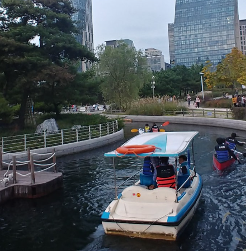 송도센트럴파크 보트