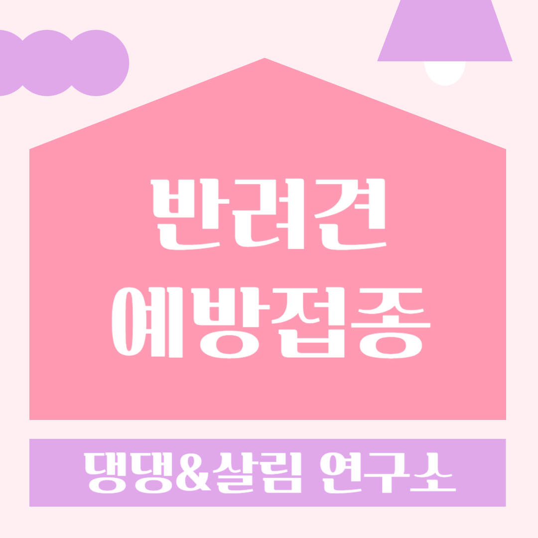 반려견 예방접종