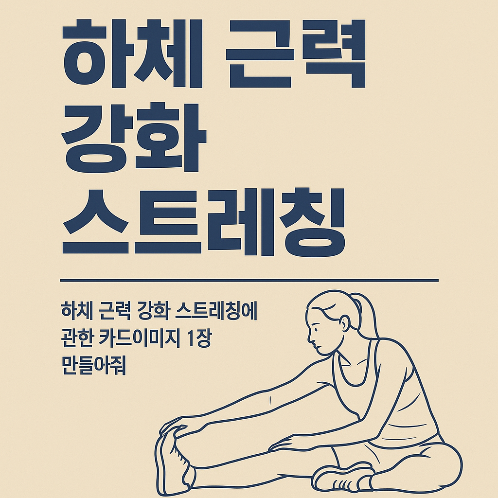 하체 근력 강화 스트레칭