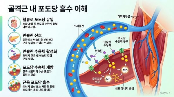 골격근 내 포도당 흡수 기전
