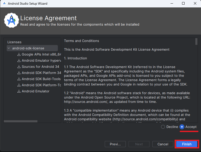 안드로이드 스튜디오 실행