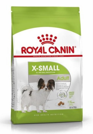 로얄캐닌사의 X-small adult 사료.