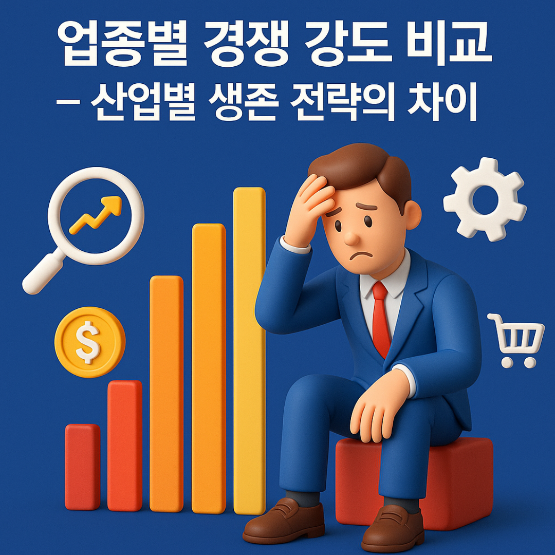 업종별 경쟁 강도 비교 – 산업별 생존 전략의 차이