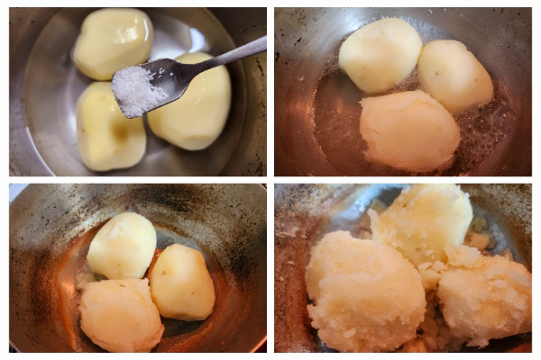 감자 삶는 조리 순서