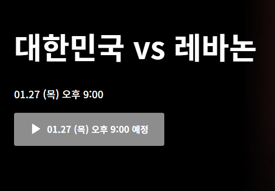 2022 월드컵 최종예선 대한민국 대 레바논전 섬네일