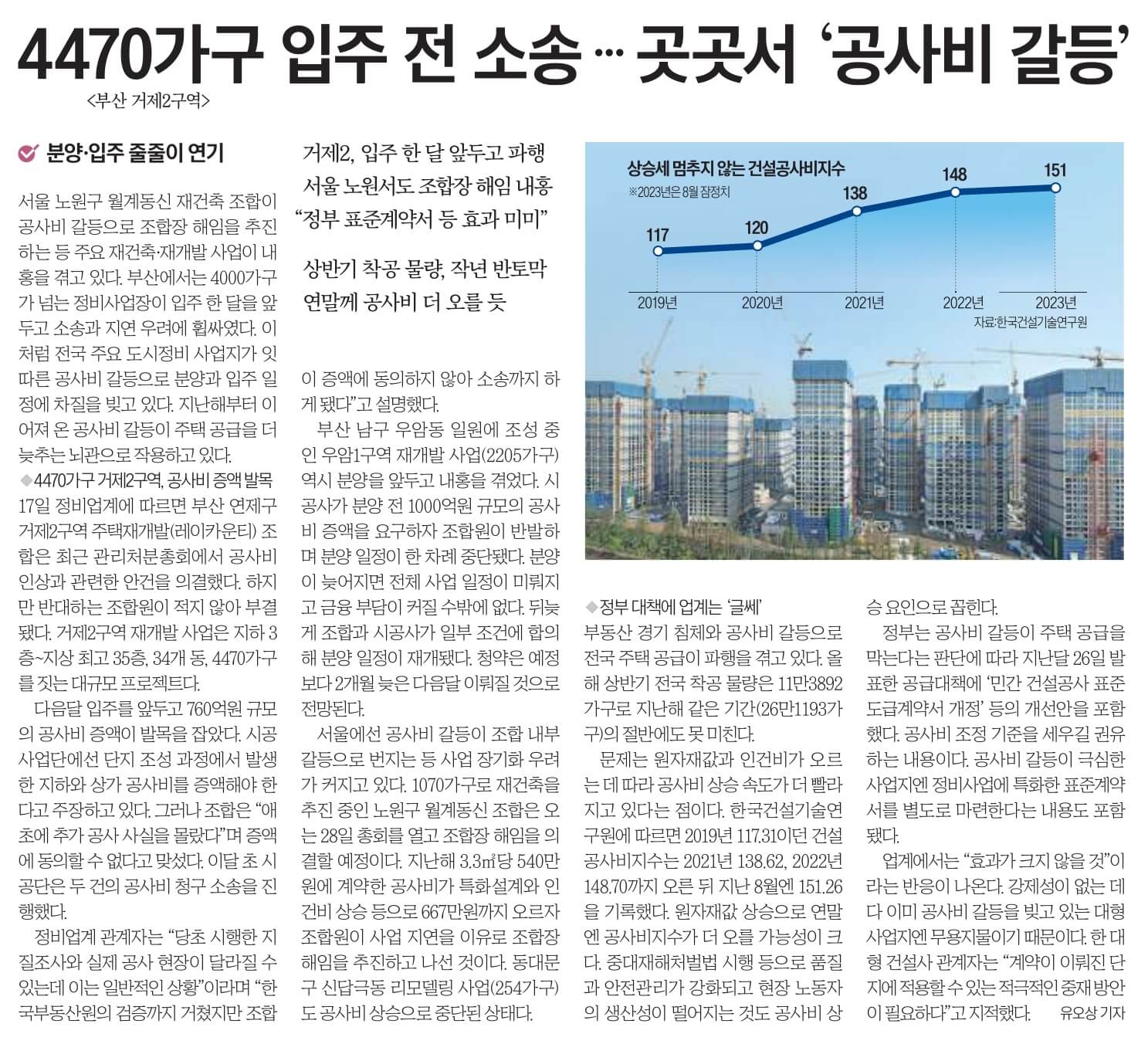 10월 18일 수 경제뉴스 부동산뉴스 신문스크랩