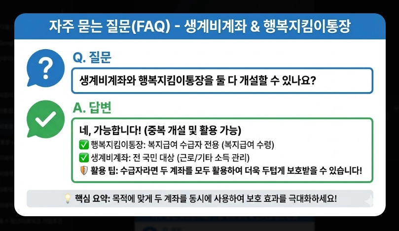 생계비통장 은행별 우대혜택 비교 [2026년 최신] 수수료 면제 및 금리 우대 조건 정리
