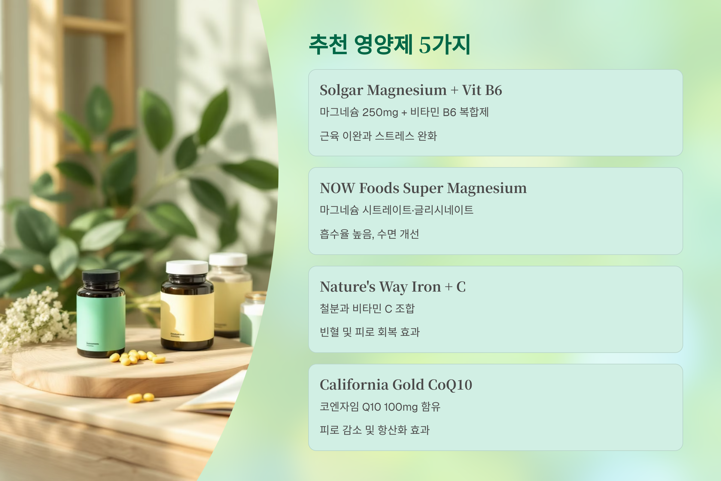 추천 영양제 5가지