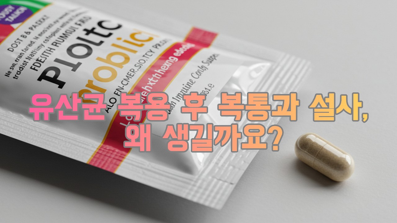유산균 복용 후 복통과 설사, 왜 생길까요