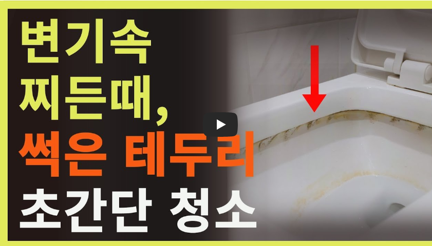 찌든 변기 청소