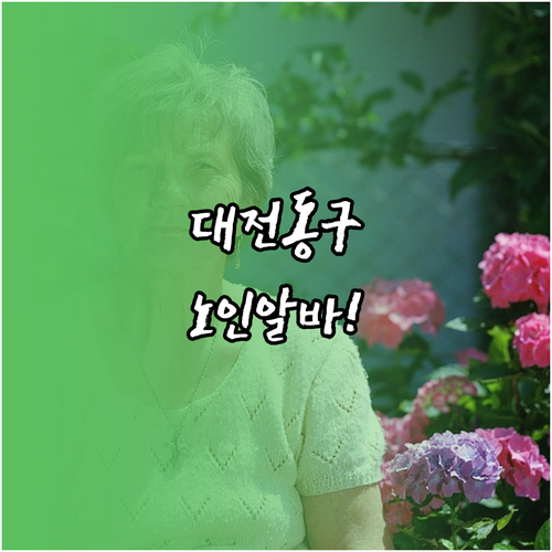 대전 동구 시니어클럽 노인 일자리 참..