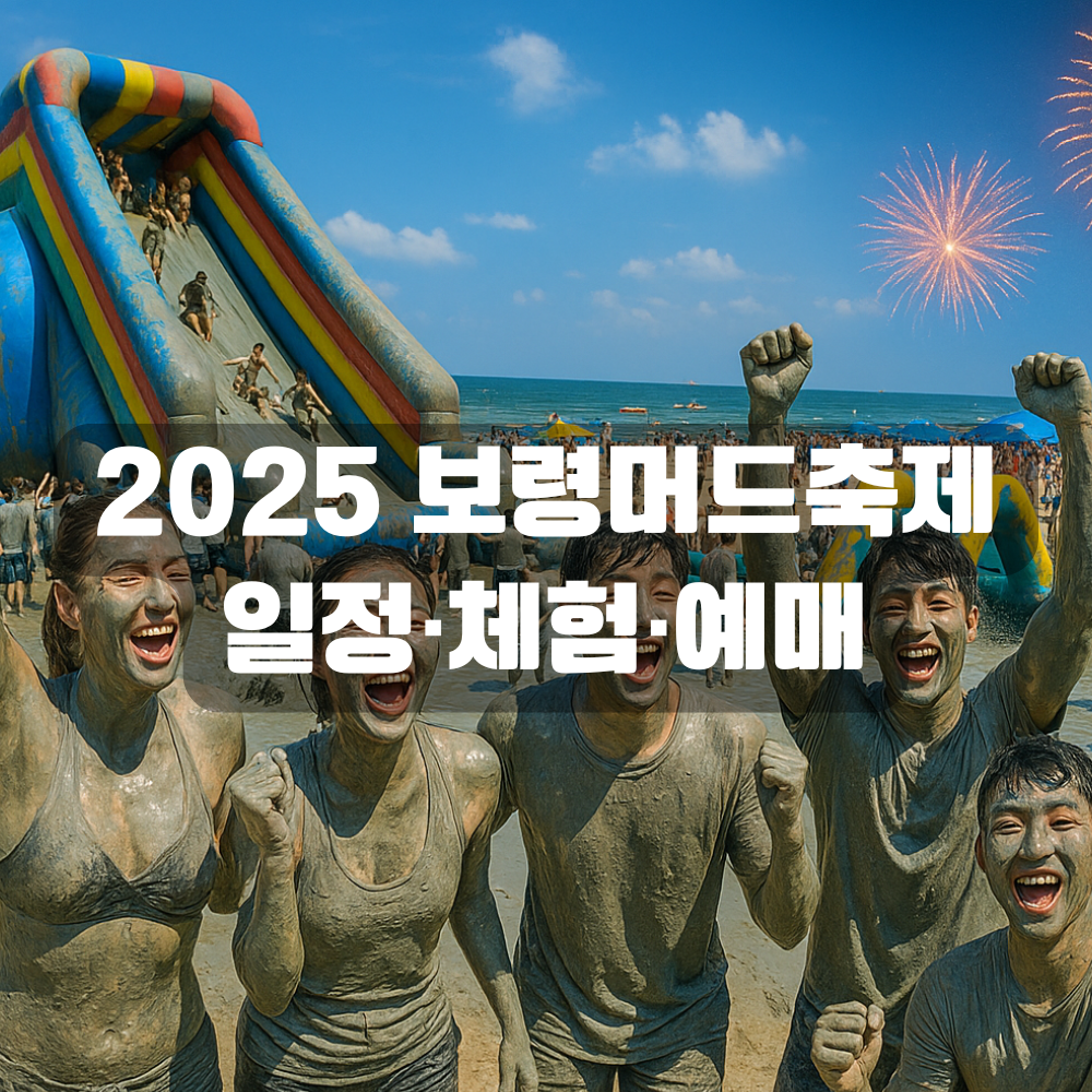 2025 보령머드축제 일정·체험·예매