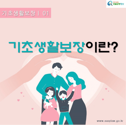 기초생활 보장법, 기초생활 수급자, 기초생활 급여 종류