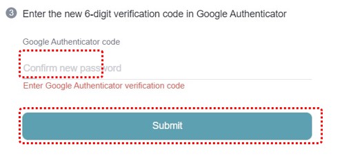 구글 OTP에 나온 6자리 숫자를 넣는 화면