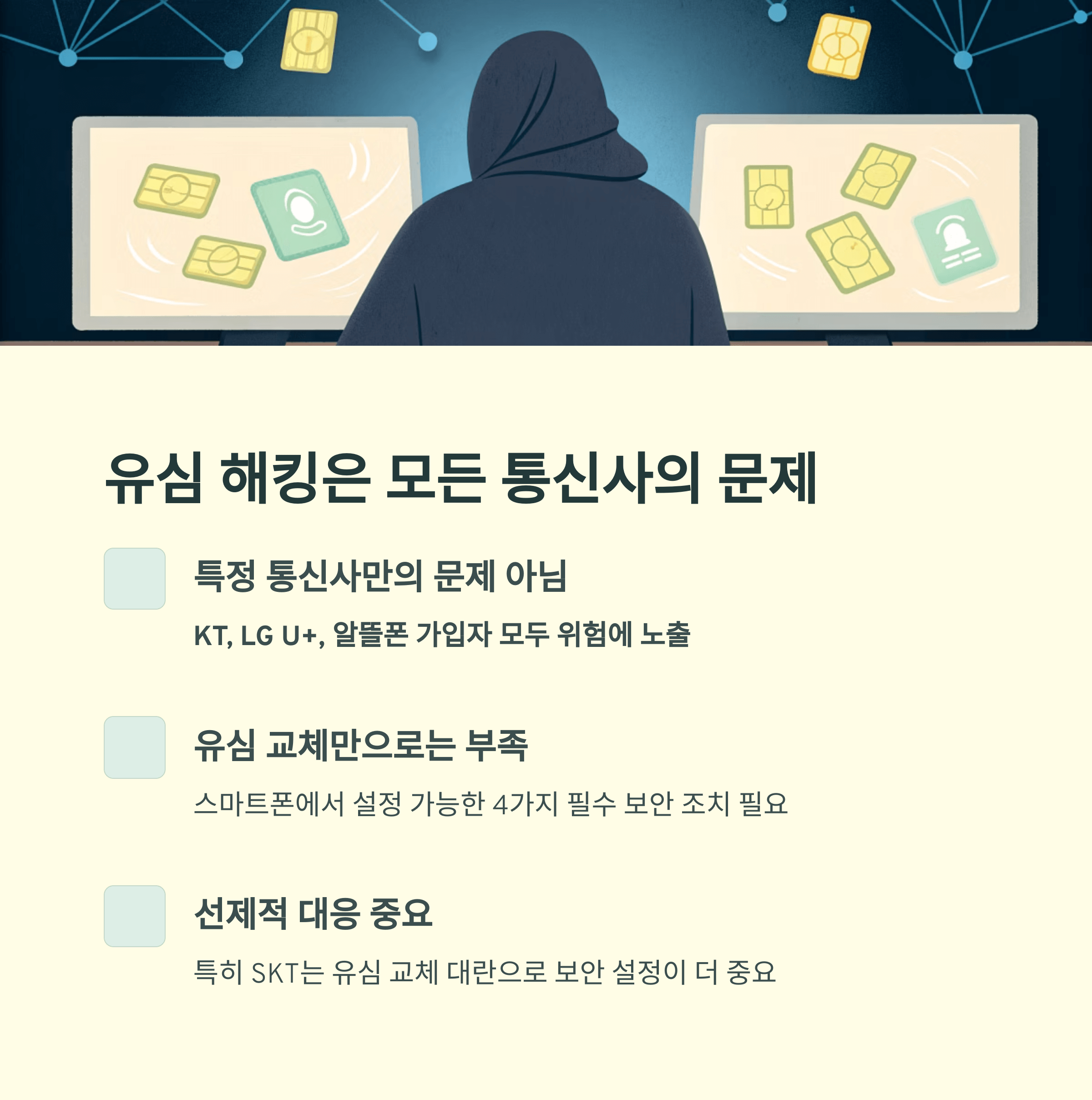 SKT, KT, LG U+ 알뜰폰 모든 통신사 공통 보안 설정법