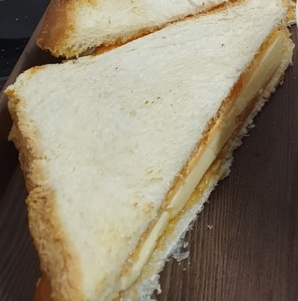 카야잼 토스트 완성샷