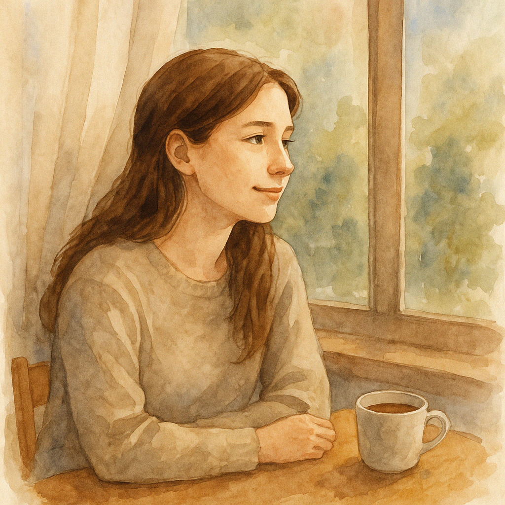 웃고 있지만 마음은 불안하다