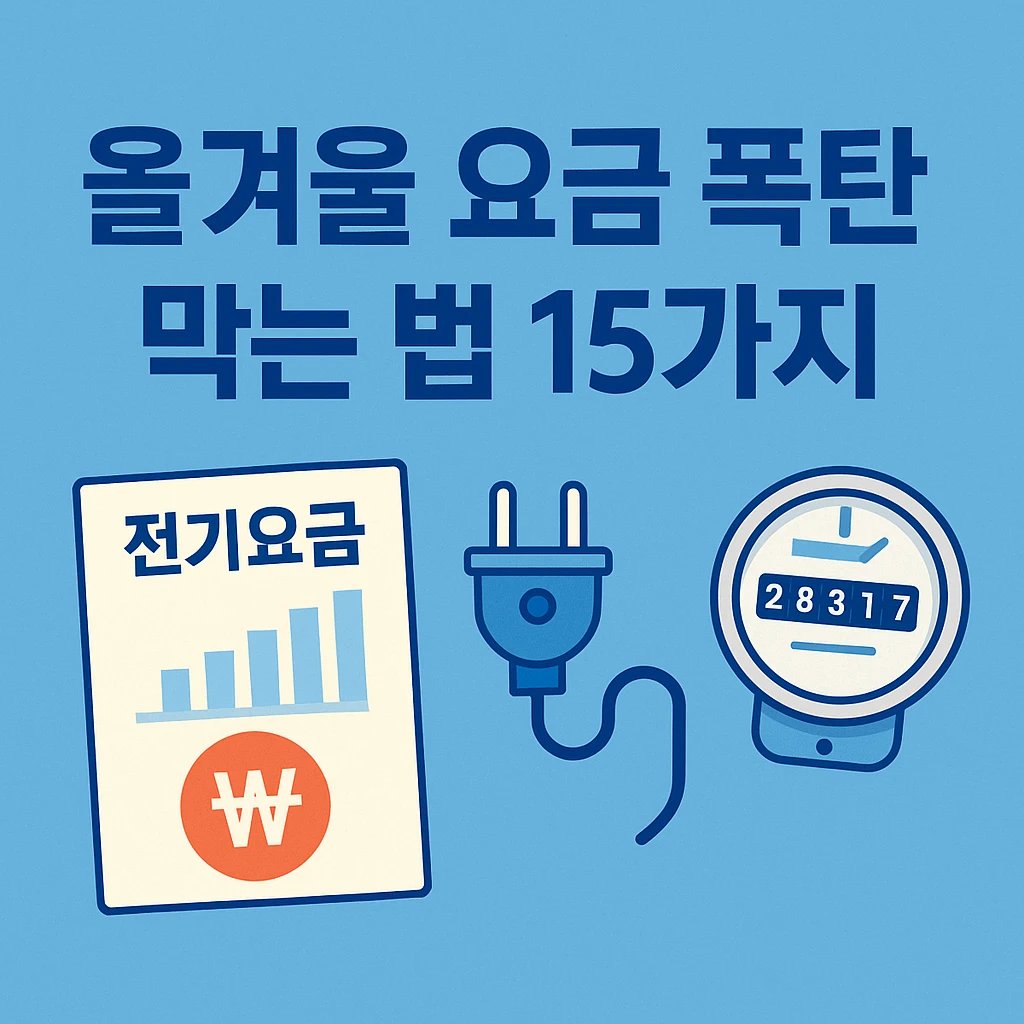 전기요금·난방비를 확 줄여주는 ‘겨울 절약템’ 15가지