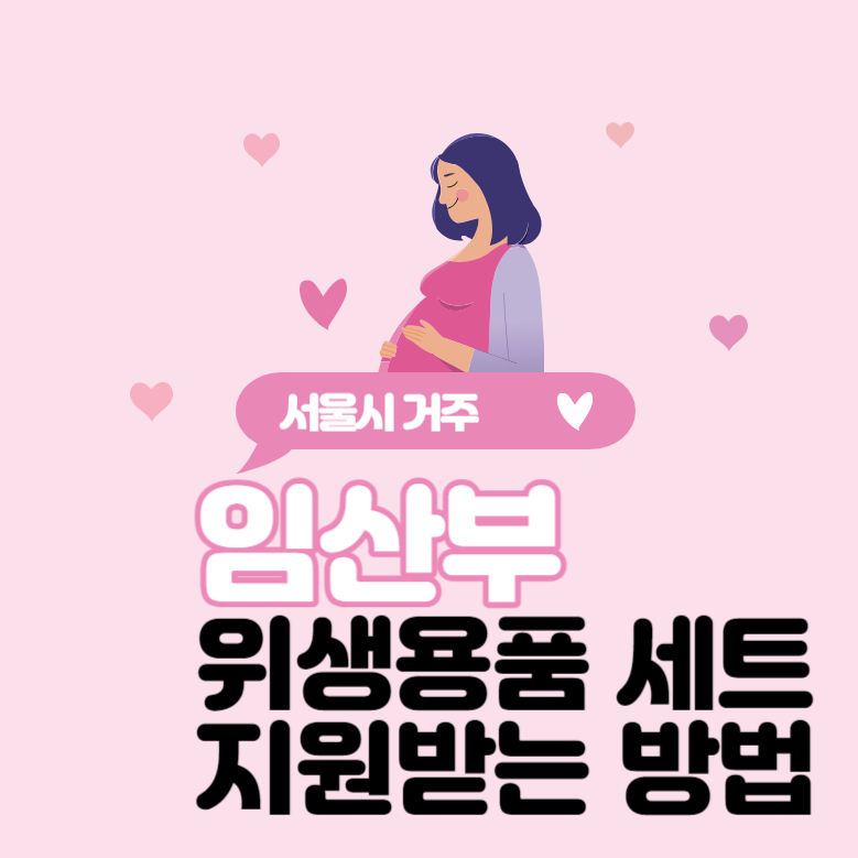 서울시 거주 임산부 위생용품 세트 지원 받는 방법