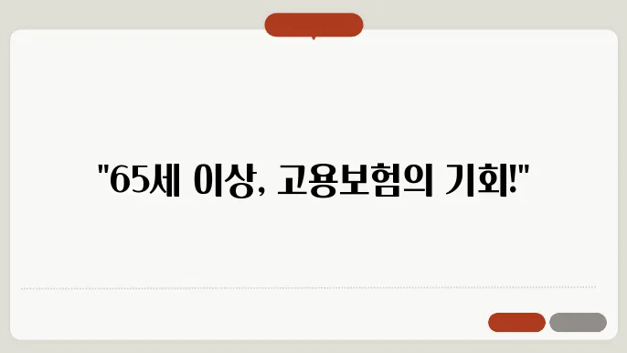 개정된 만 65세 이상 고용본