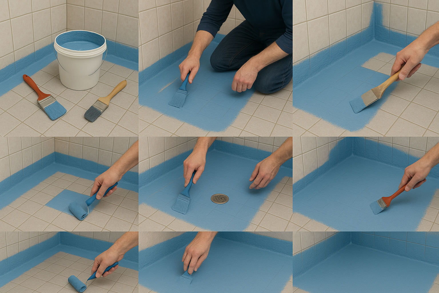 욕실 방수 작업