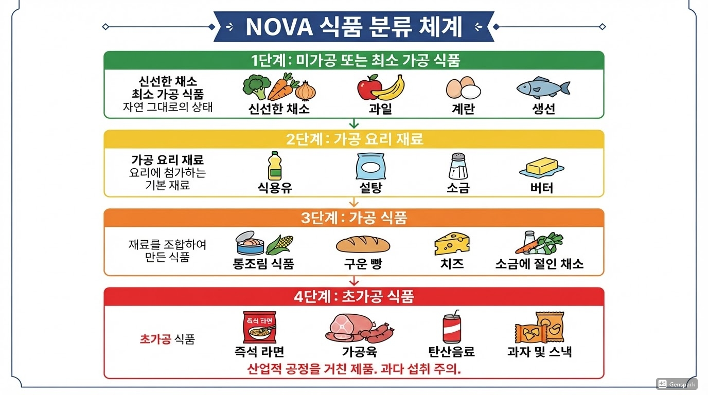 초가공식품의 기준과 대표적인 음식들
