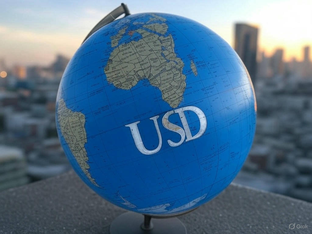 지구본과 USD 표시