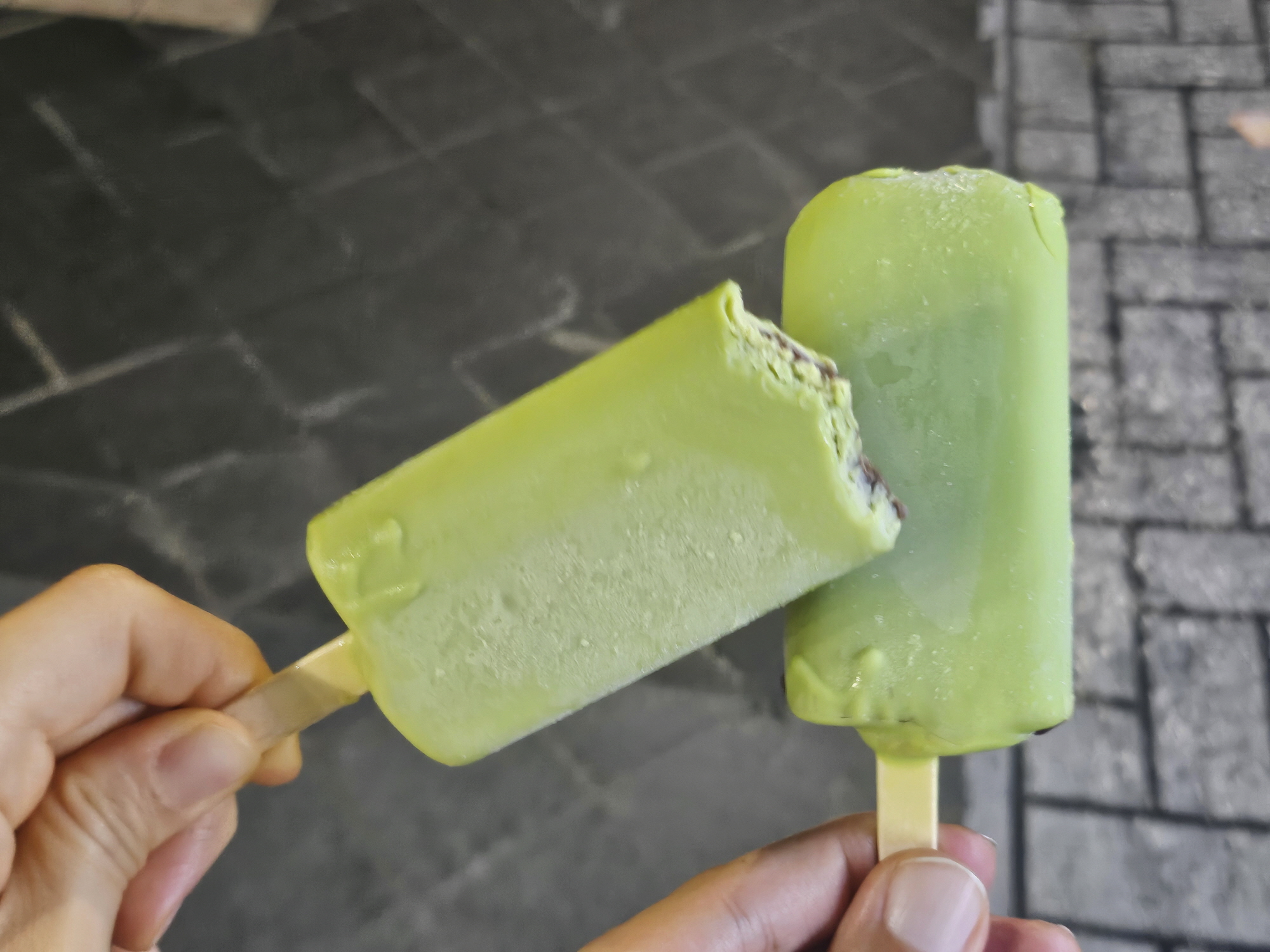 본젤라또 녹차초코바