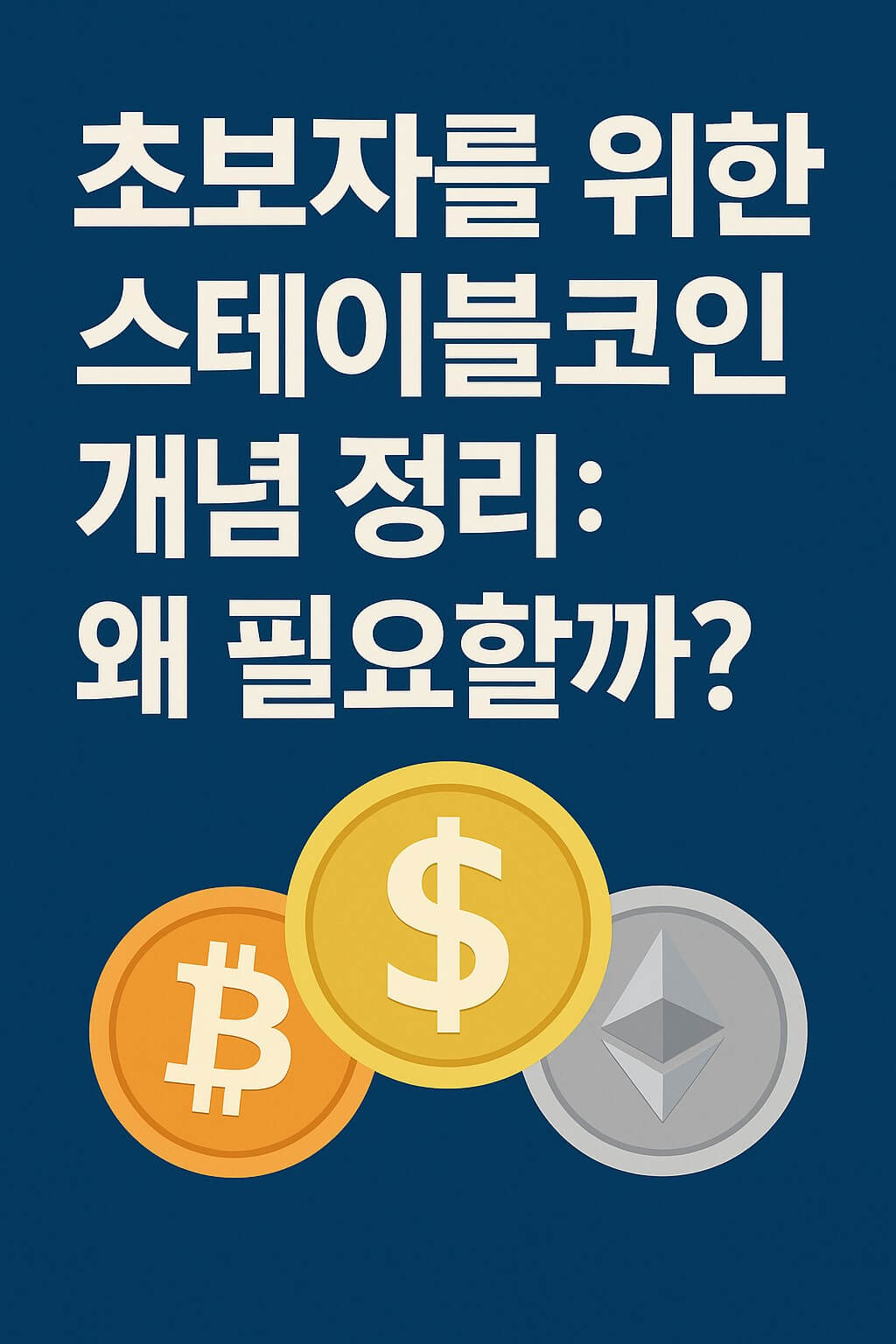 초보자를 위한 스테이블코인 개념 정리 대표 썸네일 이미지