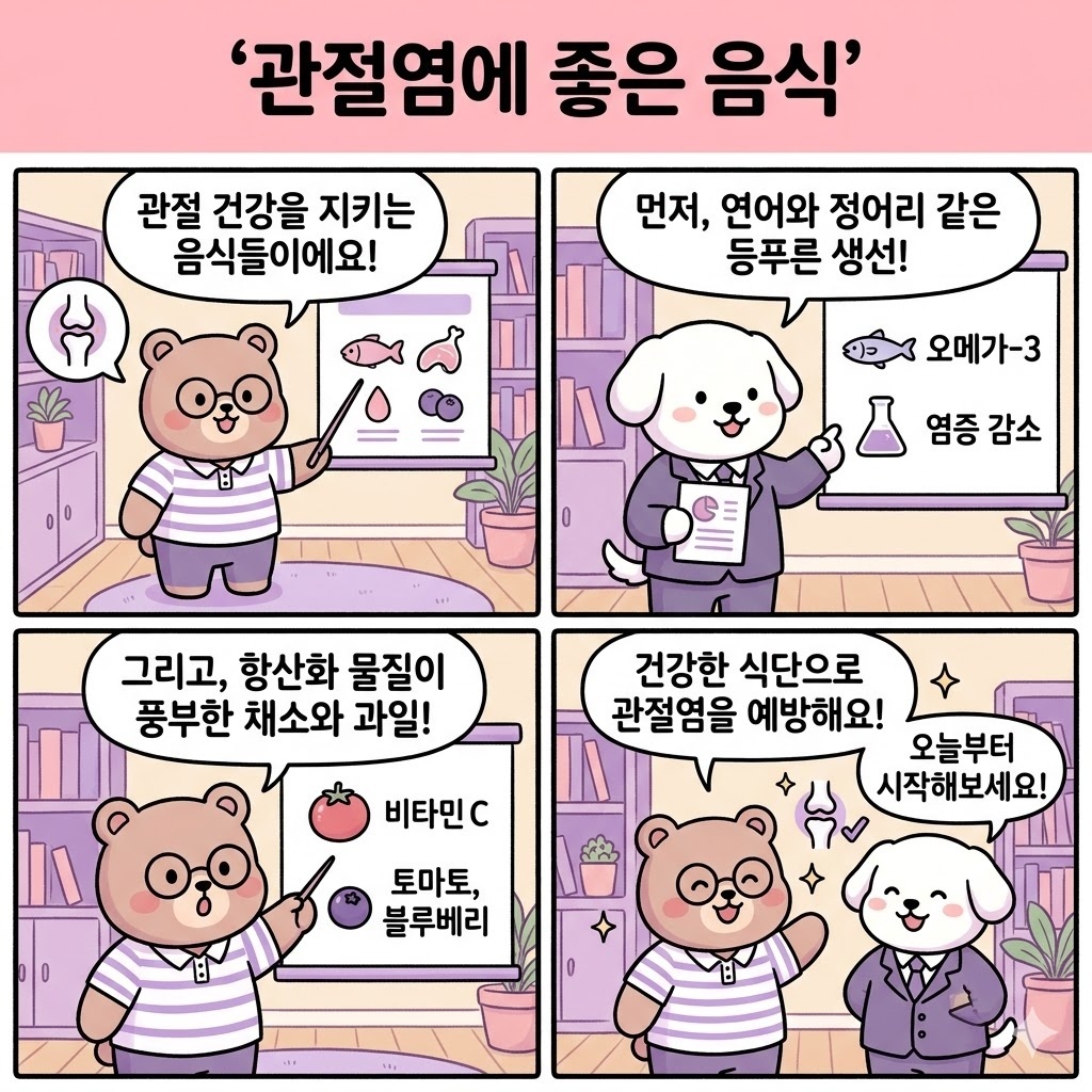 관절염에 좋은 음식 통증 관리 전 꼭 알아야 할 식단 기준