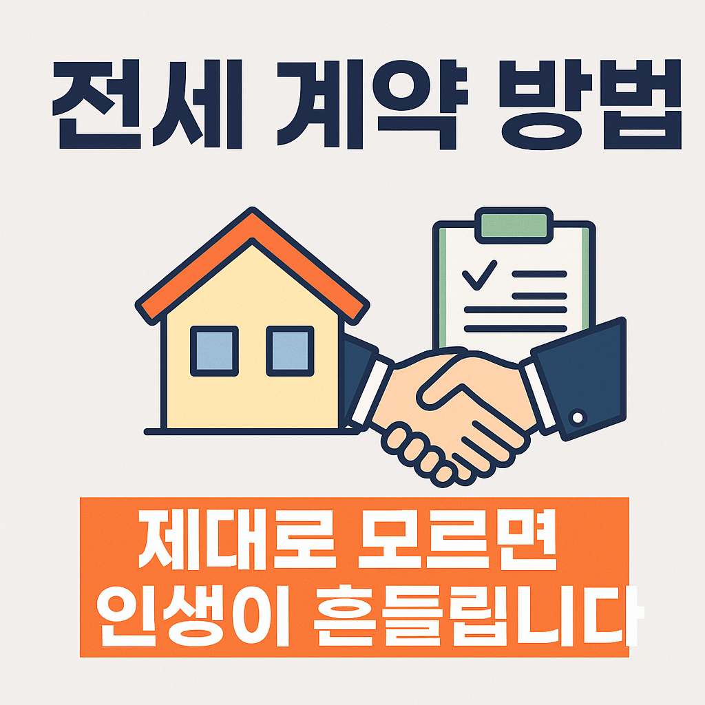 전세 계약 방법, 제대로 모르면 인생이 흔들립니다