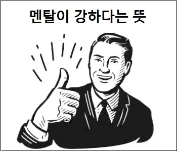 멘탈이 강하다는 뜻